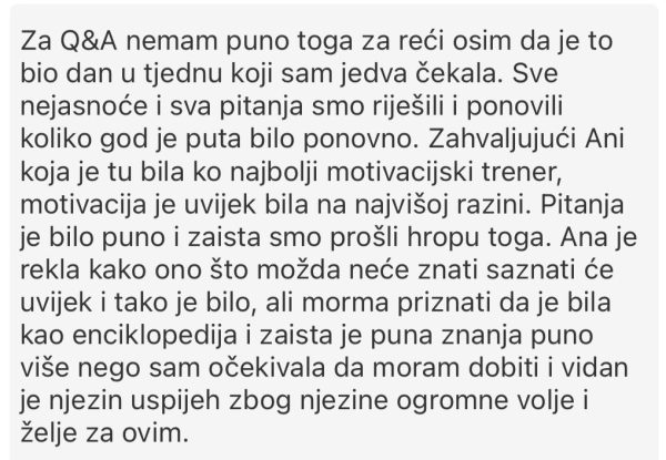 Recenzija polaznice 1