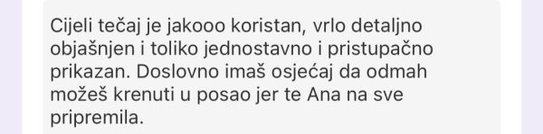 Recenzija polaznice 8