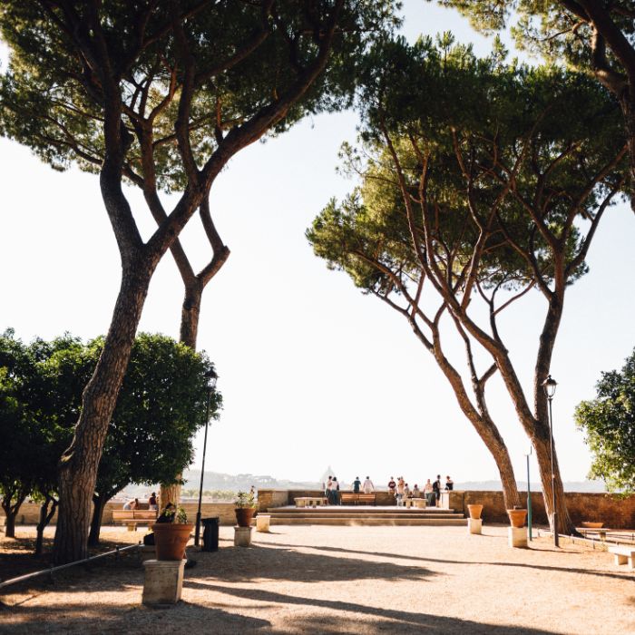 Pogled na Vatikan iz Giardino degli Aranci