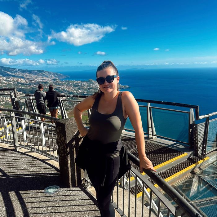 Ana na Cabo Girao Madeira