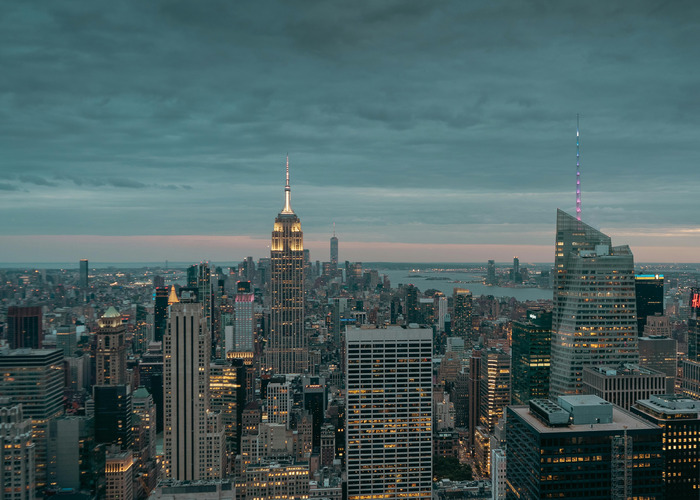 New York pogleda sa top of the rock.