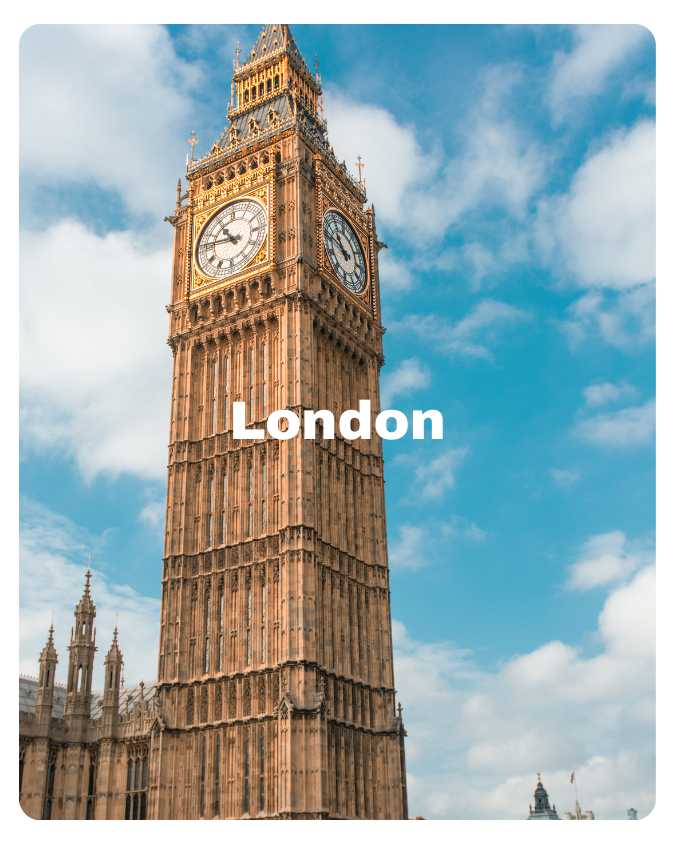 Prvi smještaj u Londonu