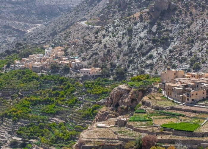 Sela na zelenim liticama u Jebel Akhdaru