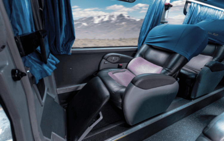 Sjedalo u autobusu u Peruu