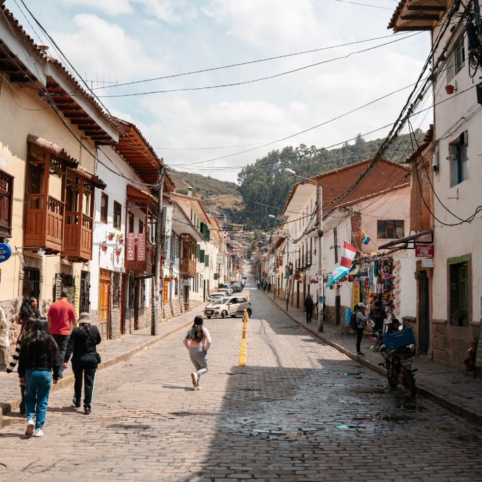 Ulica u Cuscu, Peru