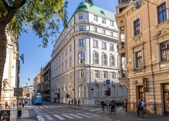 Building of Amadria Park Hotel in Zagreb Croatia.