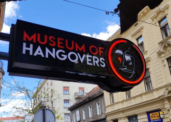 Sign in front of Museum of Hangover