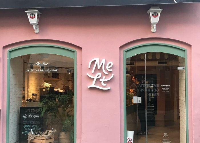 The fron of Melt brunch spot in Zagreb