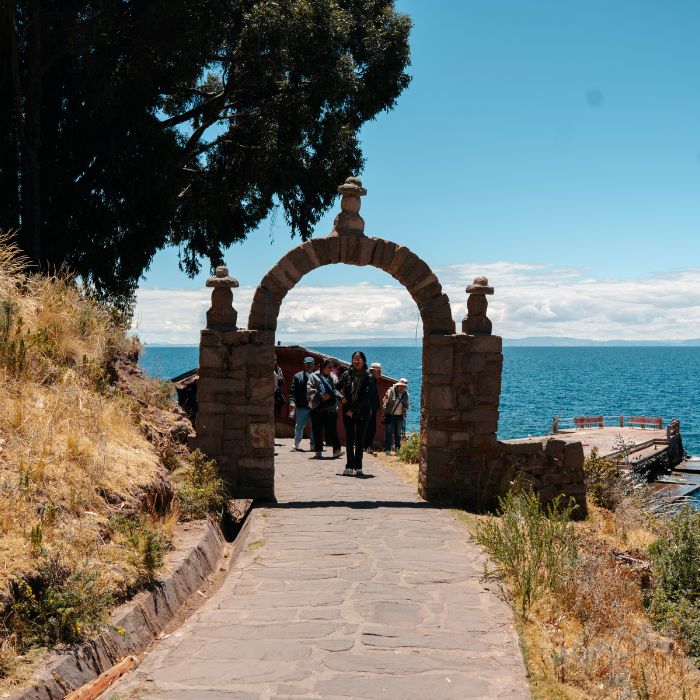 Kamena vrata na otoku Taquile, na jezeru Titicaca