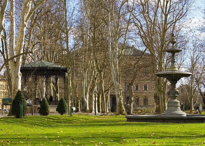 Zrinjevac park in Zagreb