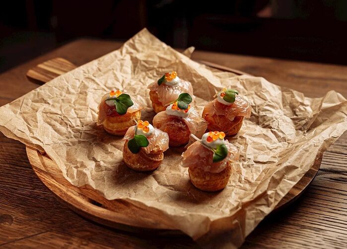 Sol Croatian tapas food on a plate