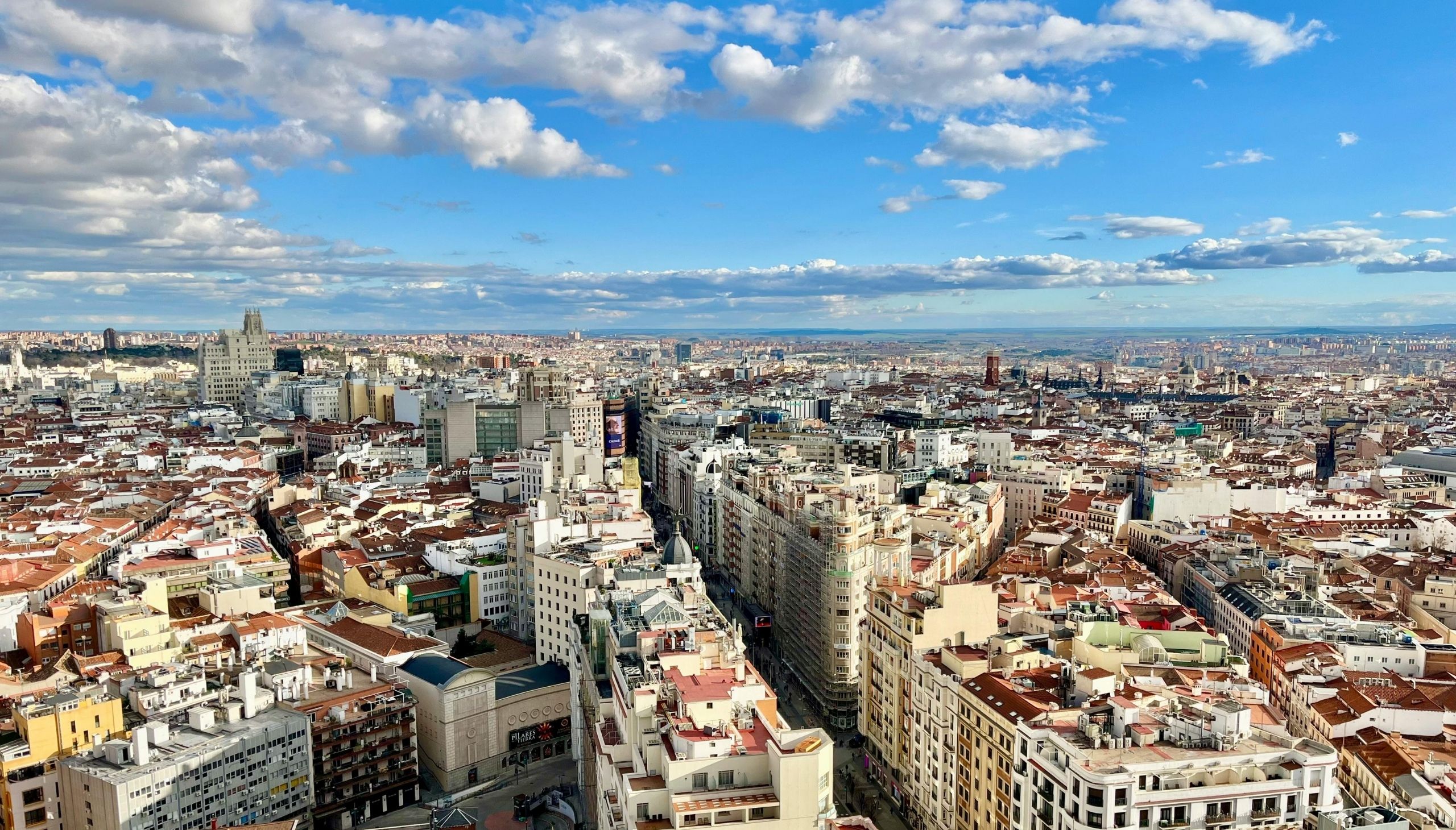 Madrid zgrade i krovovi iz zraka