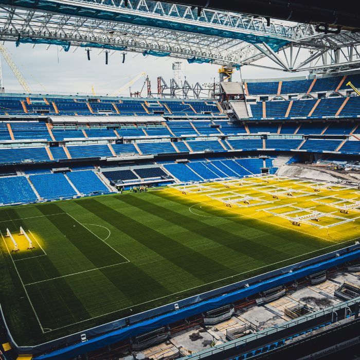 Stadion Santiago Bernabeu iznutra tokom posjeta muzeju.