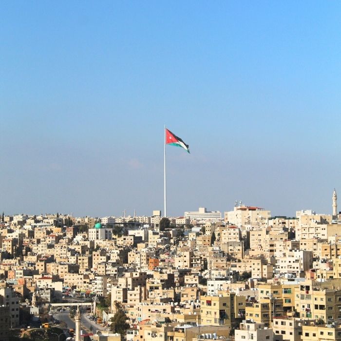 Zastava Jordana u Ammanu