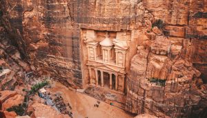 Riznica u Petri slikana iz zraka