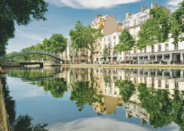 Canal Saint German, zelena drveća
