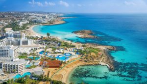 Ayia Napa, Nissi plaža iz zraka