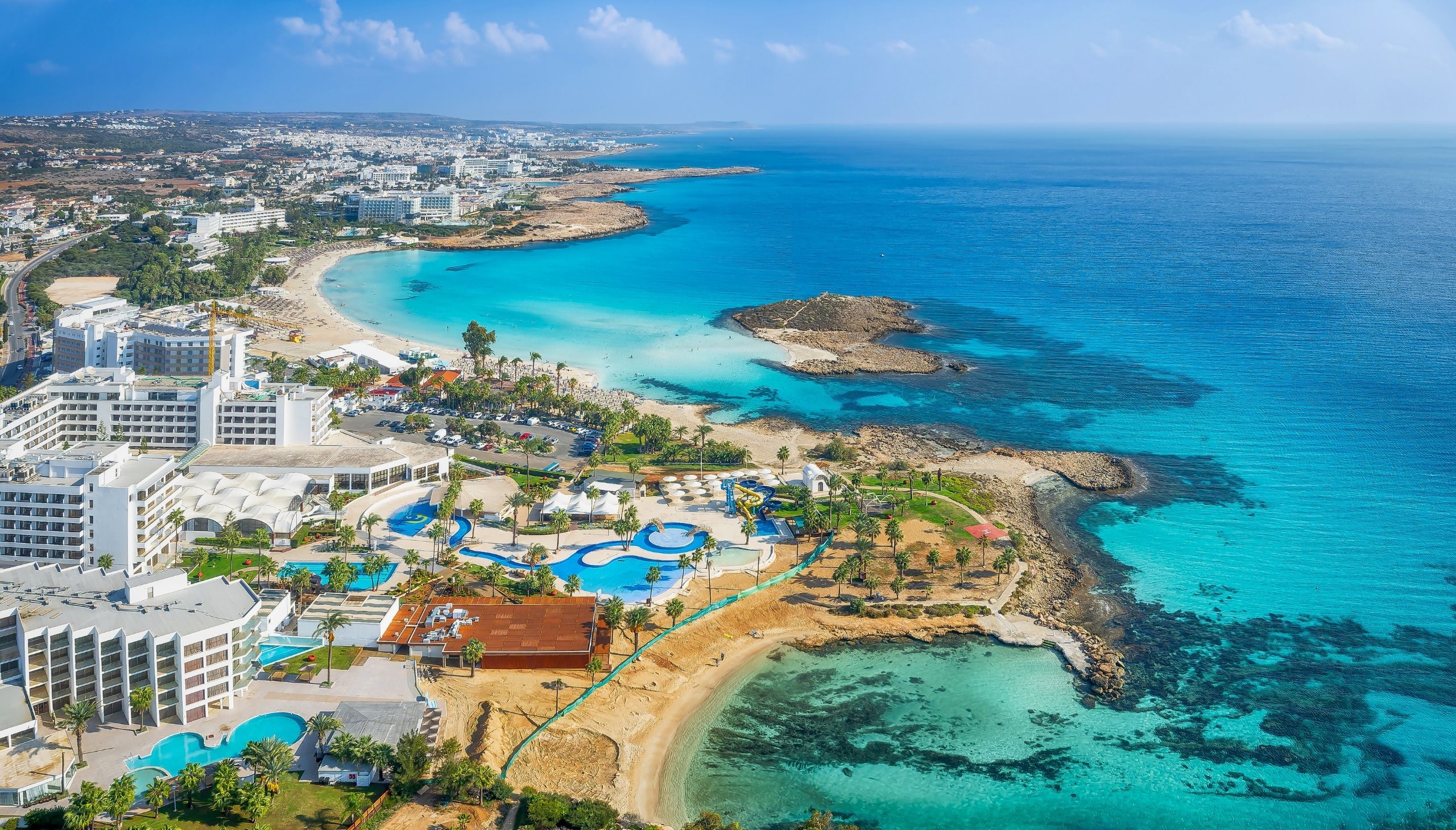 Ayia Napa, Nissi plaža iz zraka