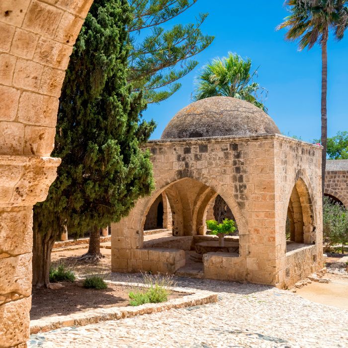 Samostan u Ayia Napi i palme