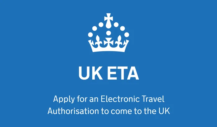 Službena oznaka UK ETA za elektroničku autorizaciju putovanja u Ujedinjeno Kraljevstvo.