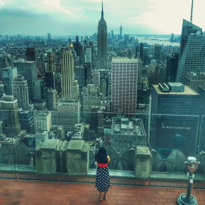 Pogled s Top of the Rocka na Empire State Building i Manhattan.